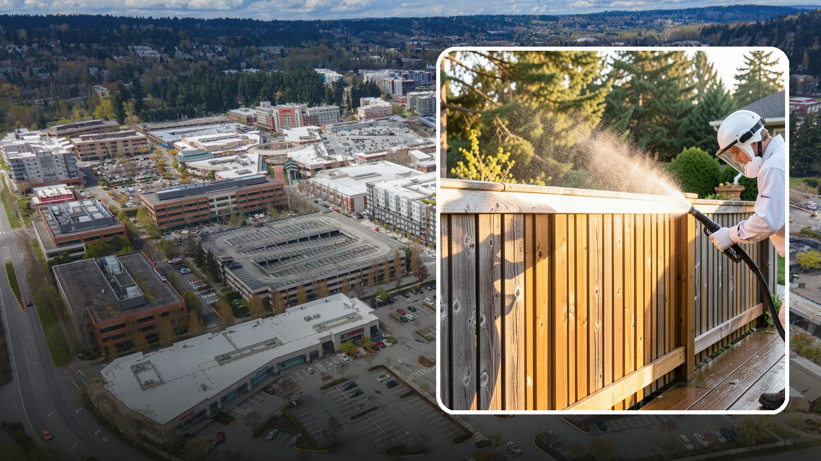 Cedar Fence Cleaning in Redmond, King County, WA - Gentle cleaning tuned for cedar, the wood that grays fastest under Washington's damp, shaded conditions.