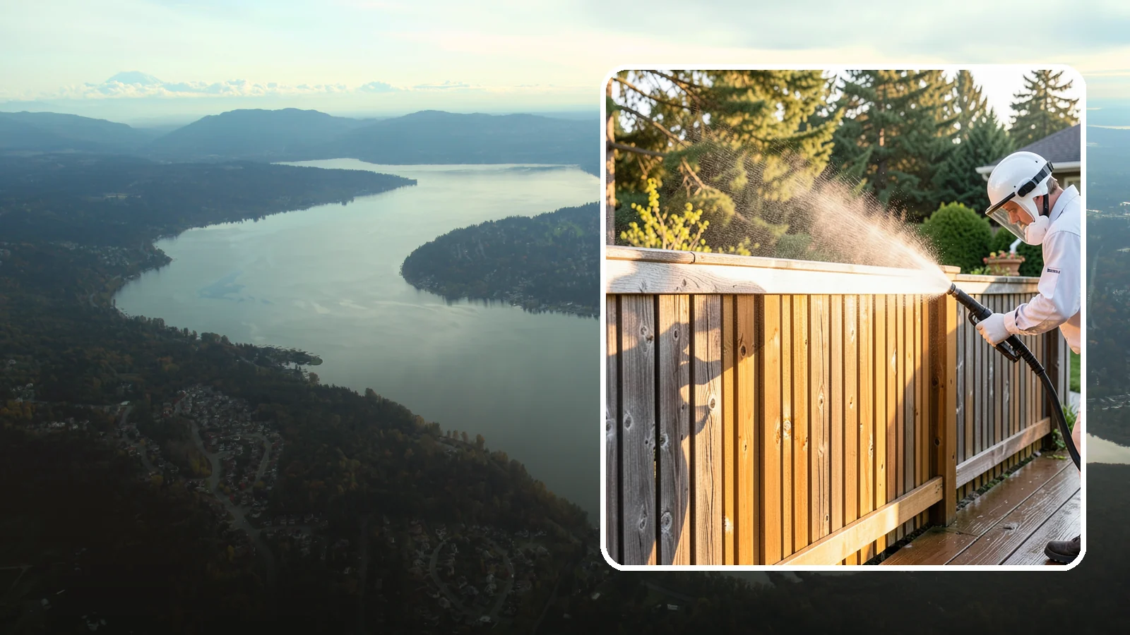 Cedar Fence Cleaning in Sammamish, King County, WA - Gentle cleaning tuned for cedar, the wood that grays fastest under Washington's damp, shaded conditions.