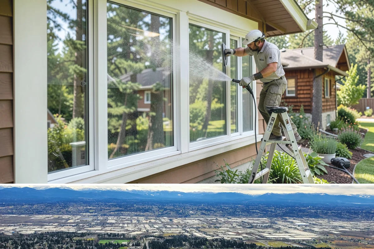 Cedar Fence Cleaning in SeaTac, King County, WA - A dry stretch in summer is best so the cedar can fully dry before any stain or sealer goes on.