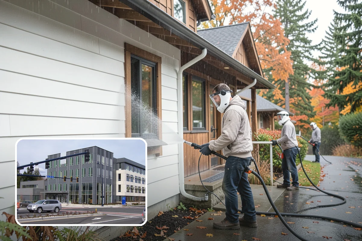 Cedar Fence Cleaning in Shoreline, King County, WA - Brings back cedar's natural warm color hidden under gray weathering