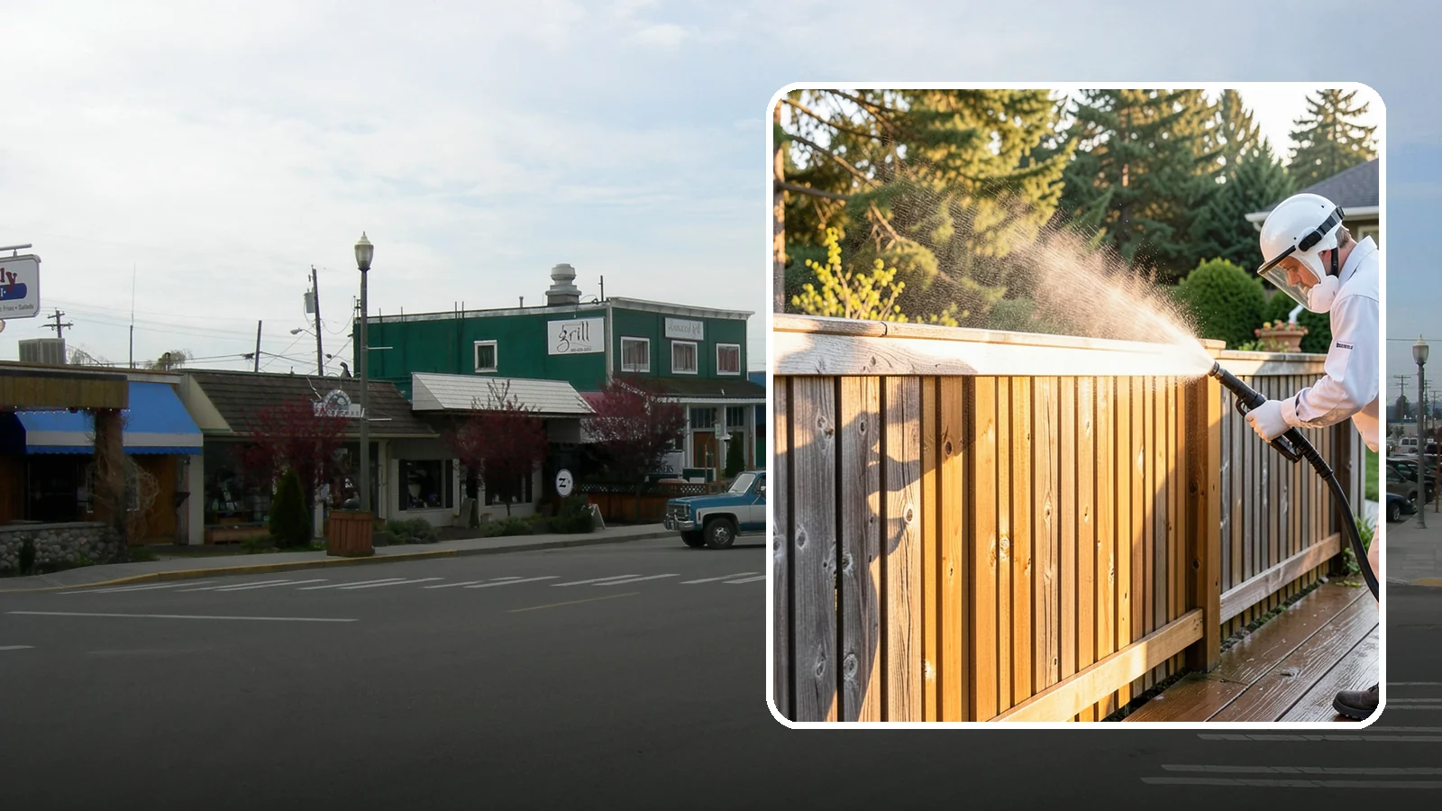 Cedar Fence Cleaning in Stanwood, Snohomish County, WA - Gentle cleaning tuned for cedar, the wood that grays fastest under Washington's damp, shaded conditions.