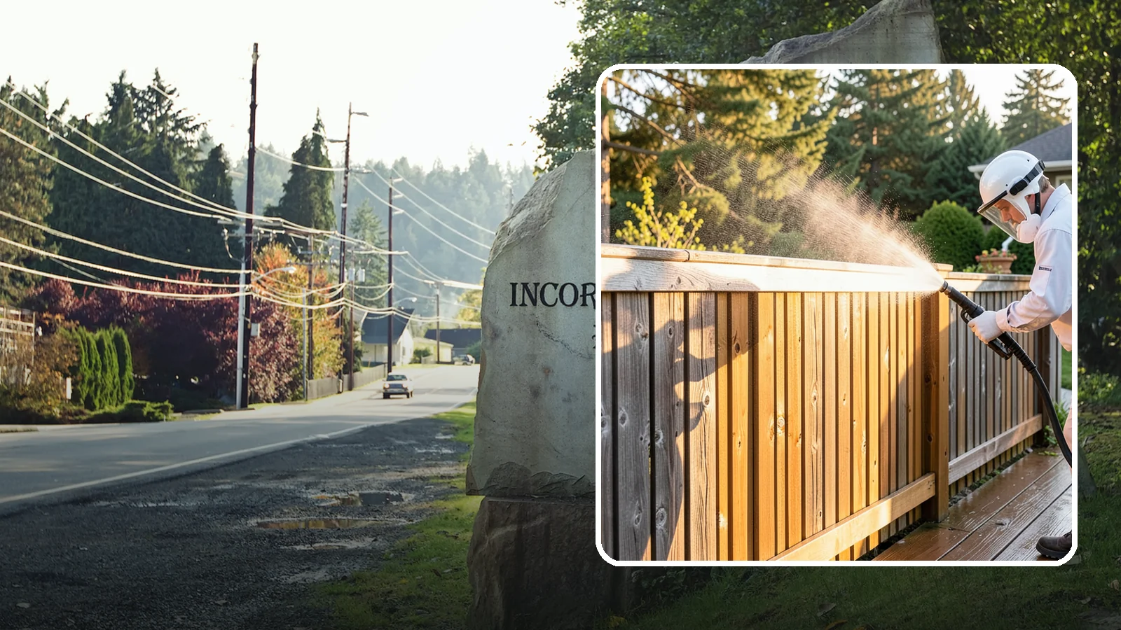 Cedar Fence Cleaning in Wilkeson, Pierce County, WA - Gentle cleaning tuned for cedar, the wood that grays fastest under Washington's damp, shaded conditions.