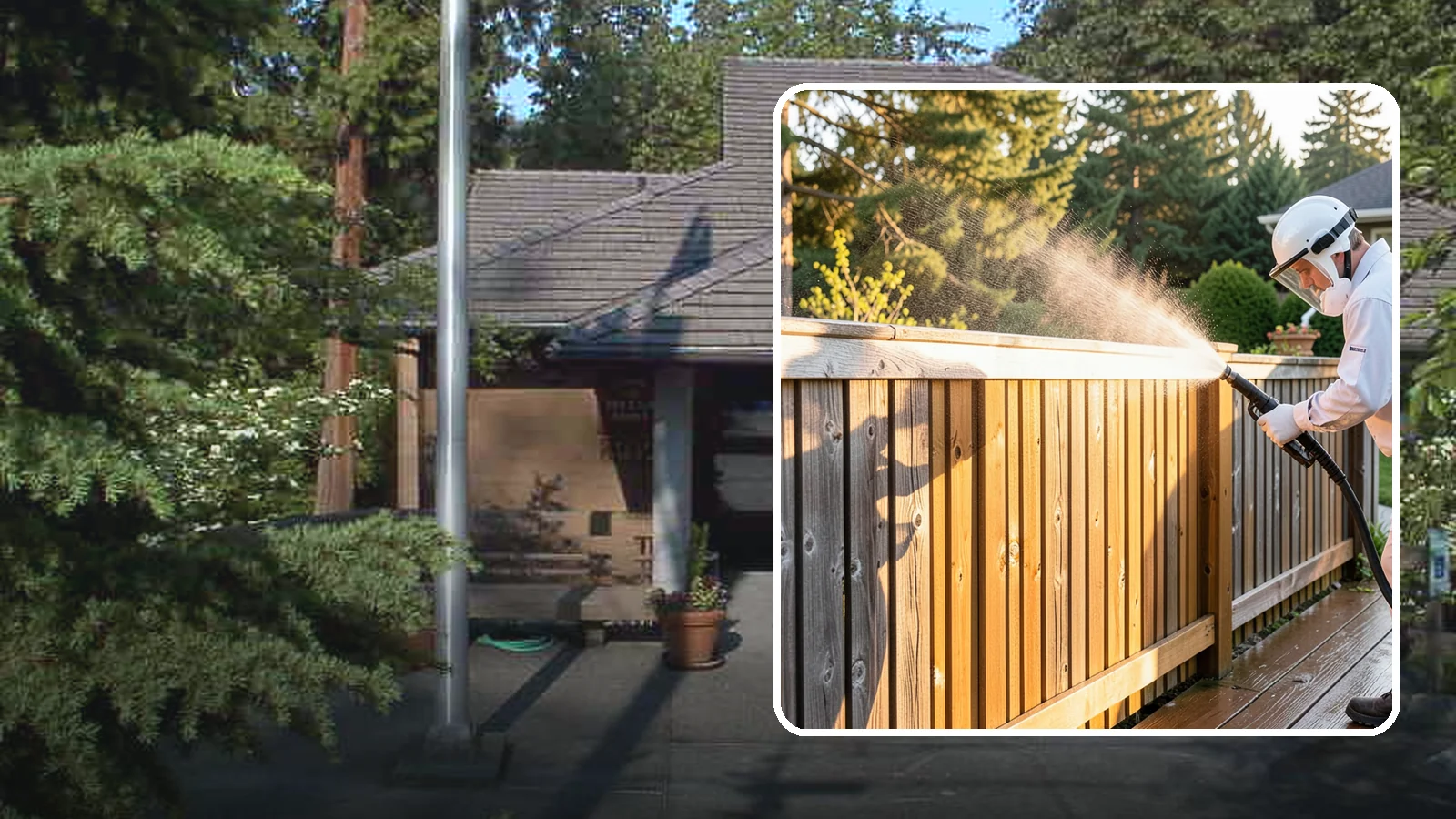 Cedar Fence Cleaning in Yarrow Point, King County, WA - Gentle cleaning tuned for cedar, the wood that grays fastest under Washington's damp, shaded conditions.