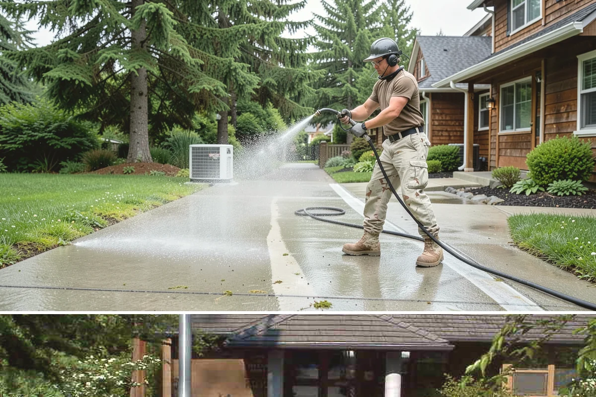 Cedar Fence Cleaning in Yarrow Point, King County, WA - A dry stretch in summer is best so the cedar can fully dry before any stain or sealer goes on.
