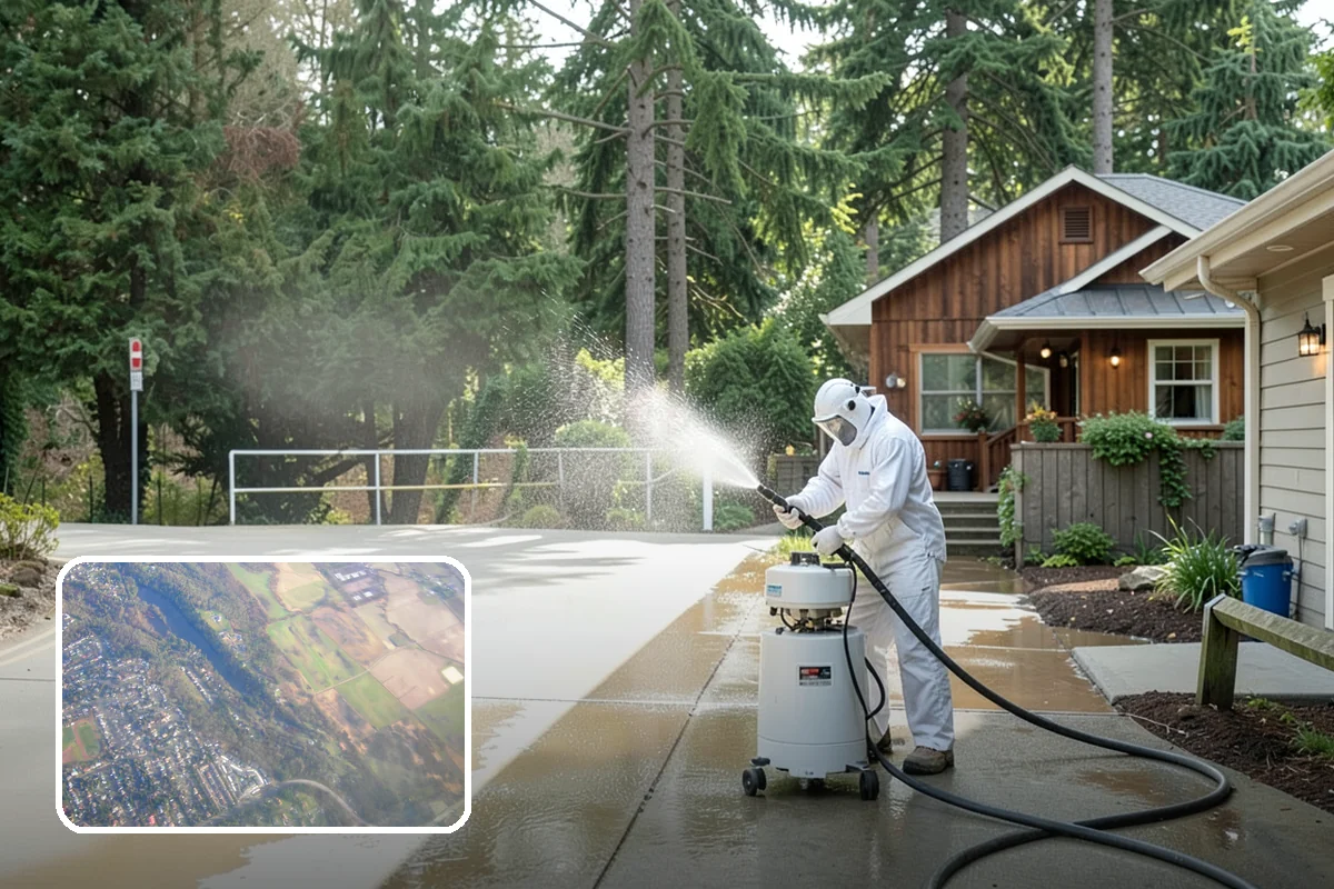 Cedar Shake Roof Cleaning in Algona, King County, WA - Halts moss-driven rot that destroys untreated cedar roofs