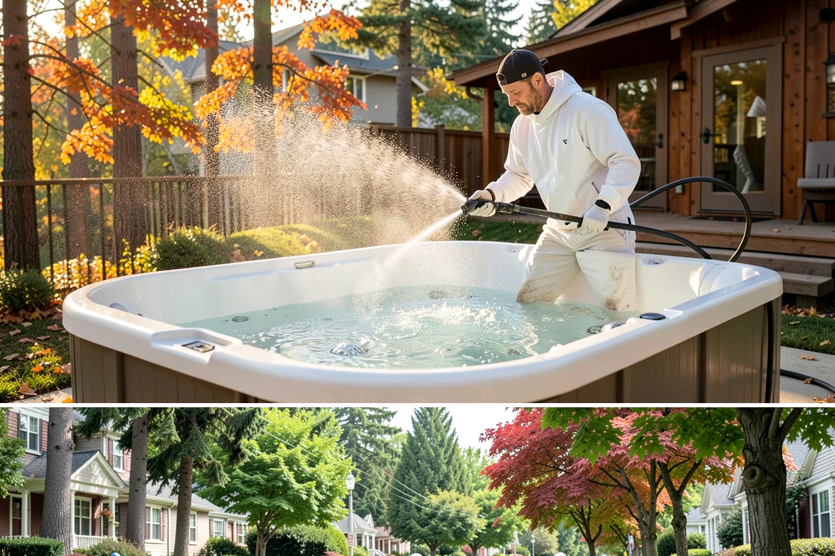 Cedar Shake Roof Cleaning in Beaux Arts Village, King County, WA - Clean cedar roofs in mid to late summer so the wood can dry fully before autumn moisture returns.
