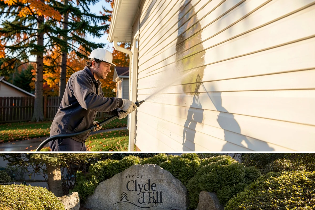 Cedar Shake Roof Cleaning in Clyde Hill, King County, WA - Clean cedar roofs in mid to late summer so the wood can dry fully before autumn moisture returns.