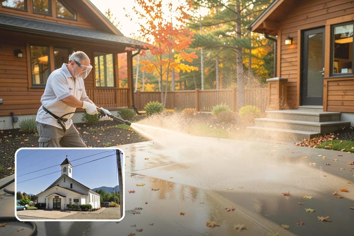 Cedar Shake Roof Cleaning in Concrete, Skagit County, WA - Halts moss-driven rot that destroys untreated cedar roofs