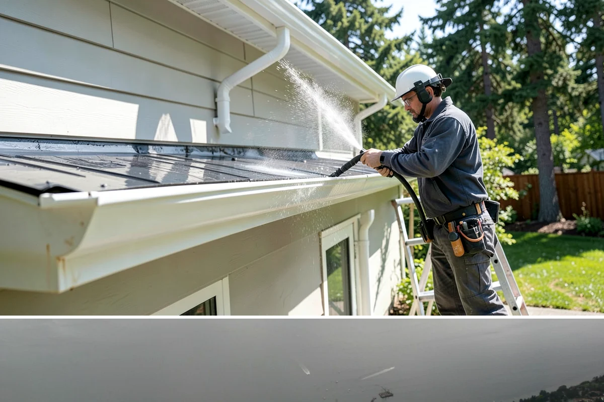 Cedar Shake Roof Cleaning in Des Moines, King County, WA - Clean cedar roofs in mid to late summer so the wood can dry fully before autumn moisture returns.