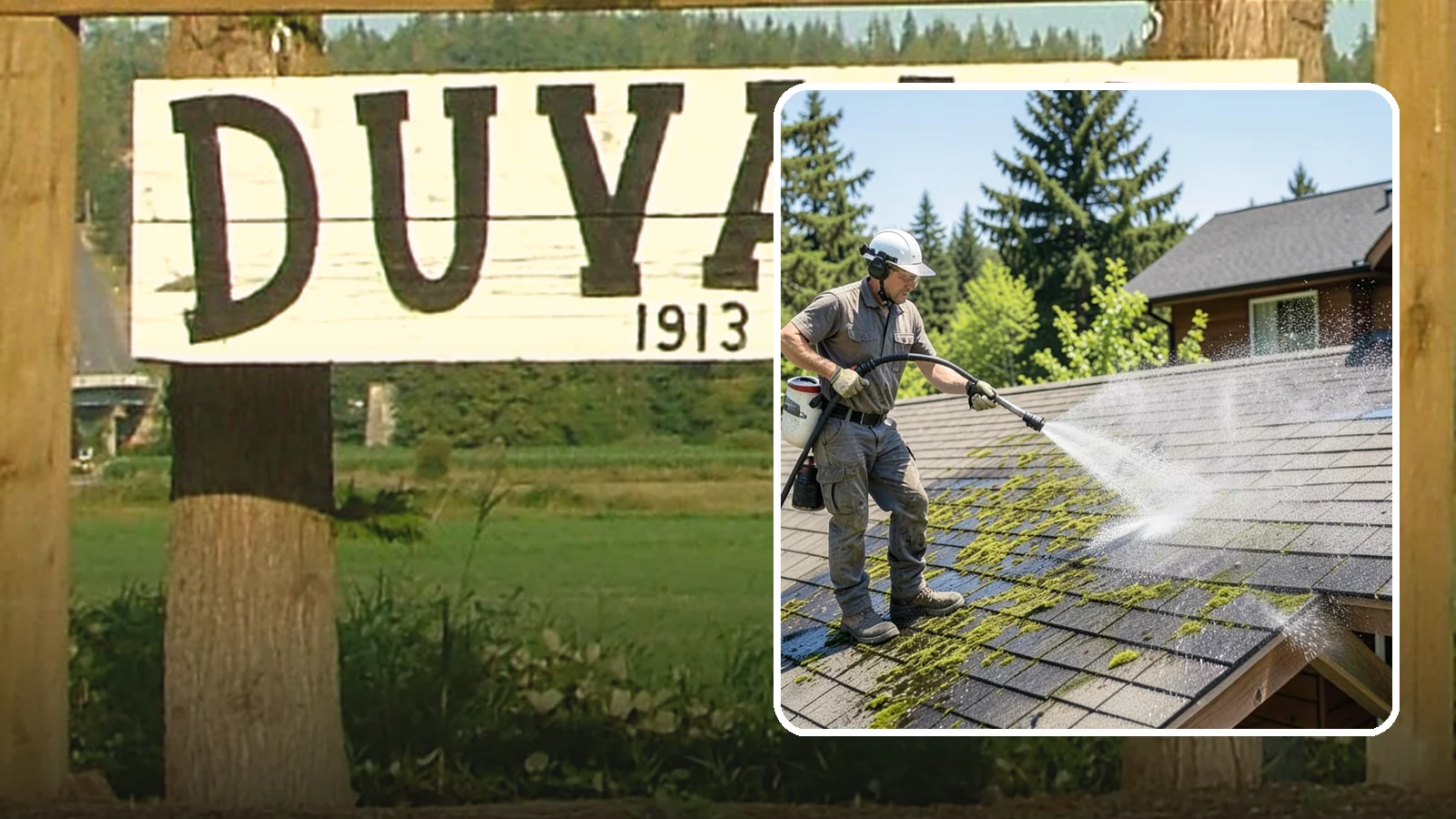Cedar Shake Roof Cleaning in Duvall, King County, WA - Gentle restoration cleaning for cedar shake and shingle roofs that removes moss while preserving the wood.