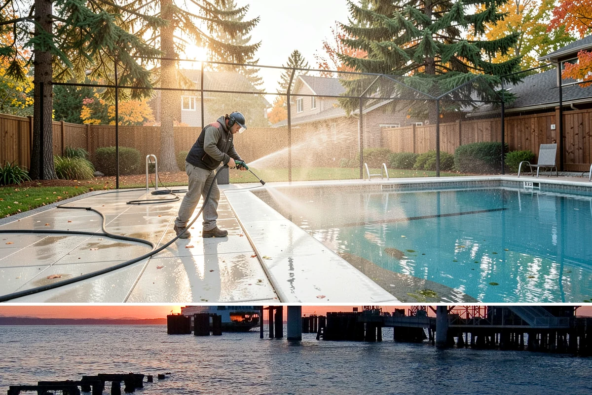 Cedar Shake Roof Cleaning in Edmonds, Snohomish County, WA - Clean cedar roofs in mid to late summer so the wood can dry fully before autumn moisture returns.