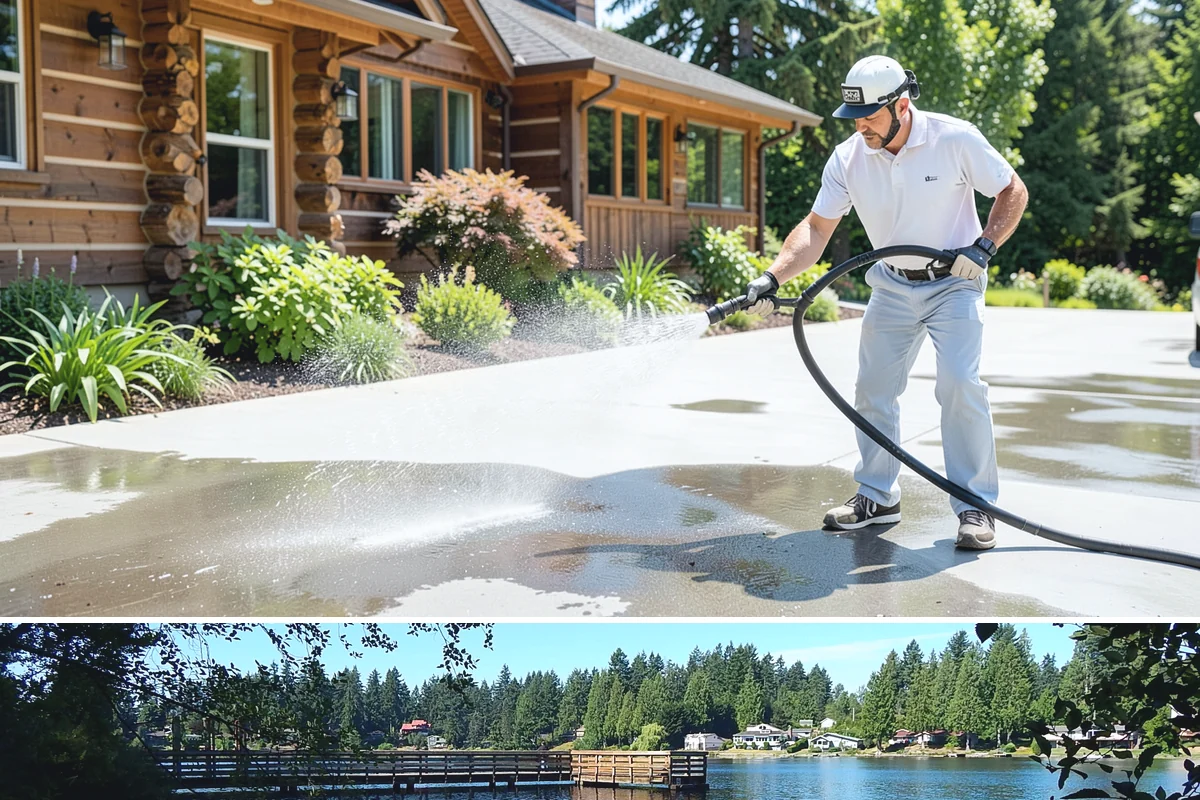 Cedar Shake Roof Cleaning in Federal Way, King County, WA - Clean cedar roofs in mid to late summer so the wood can dry fully before autumn moisture returns.