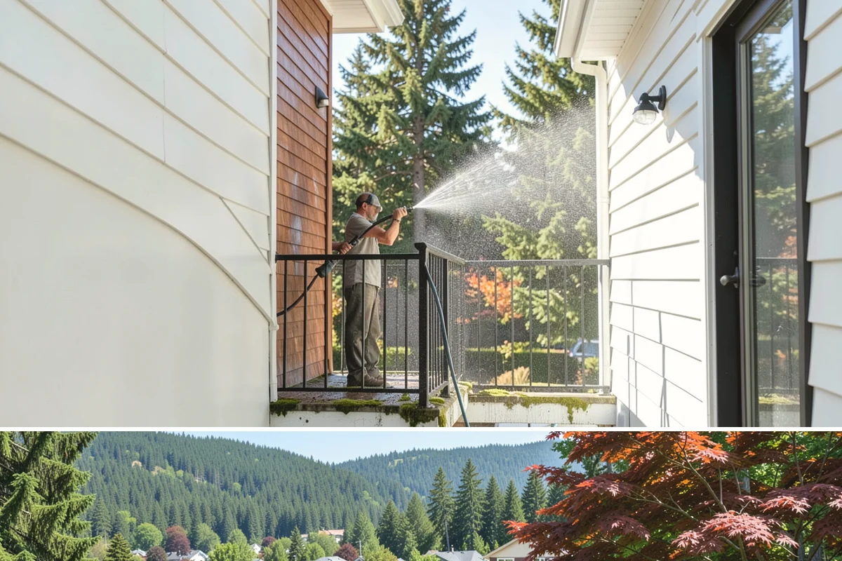 Cedar Shake Roof Cleaning in Index, Snohomish County, WA - Clean cedar roofs in mid to late summer so the wood can dry fully before autumn moisture returns.