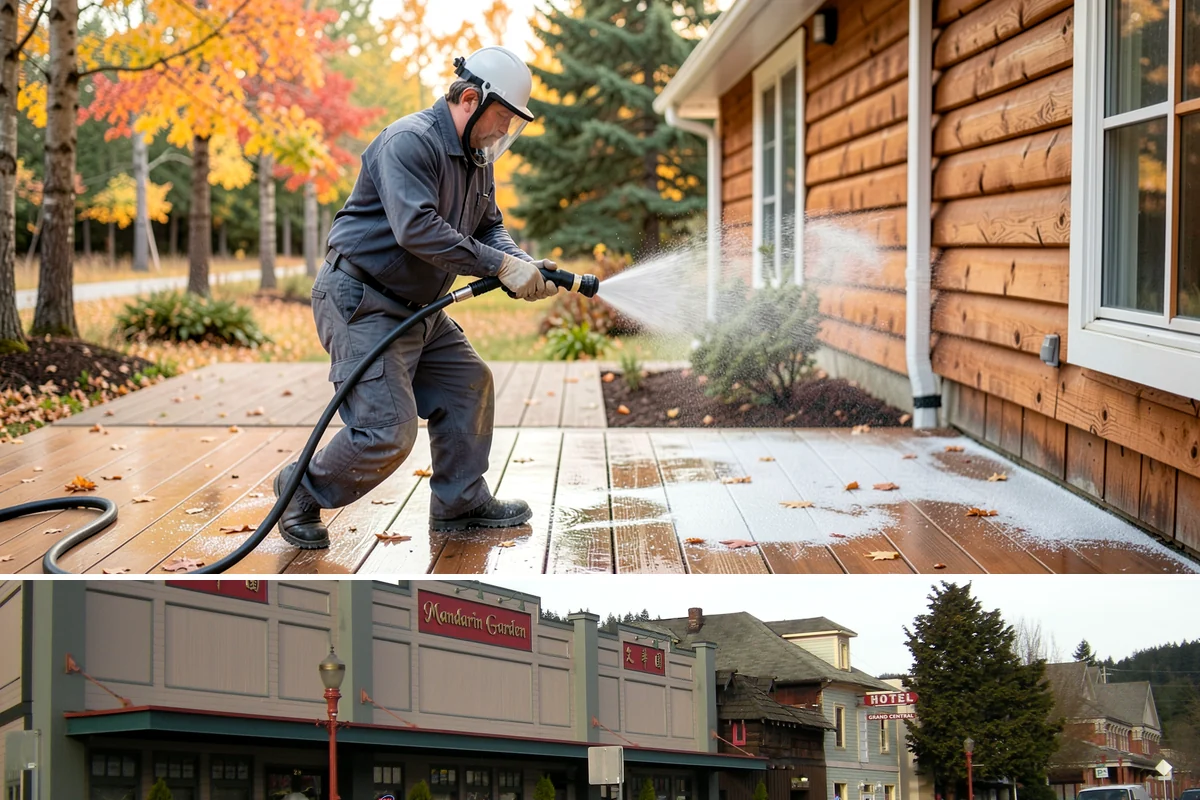 Cedar Shake Roof Cleaning in Issaquah, King County, WA - Clean cedar roofs in mid to late summer so the wood can dry fully before autumn moisture returns.