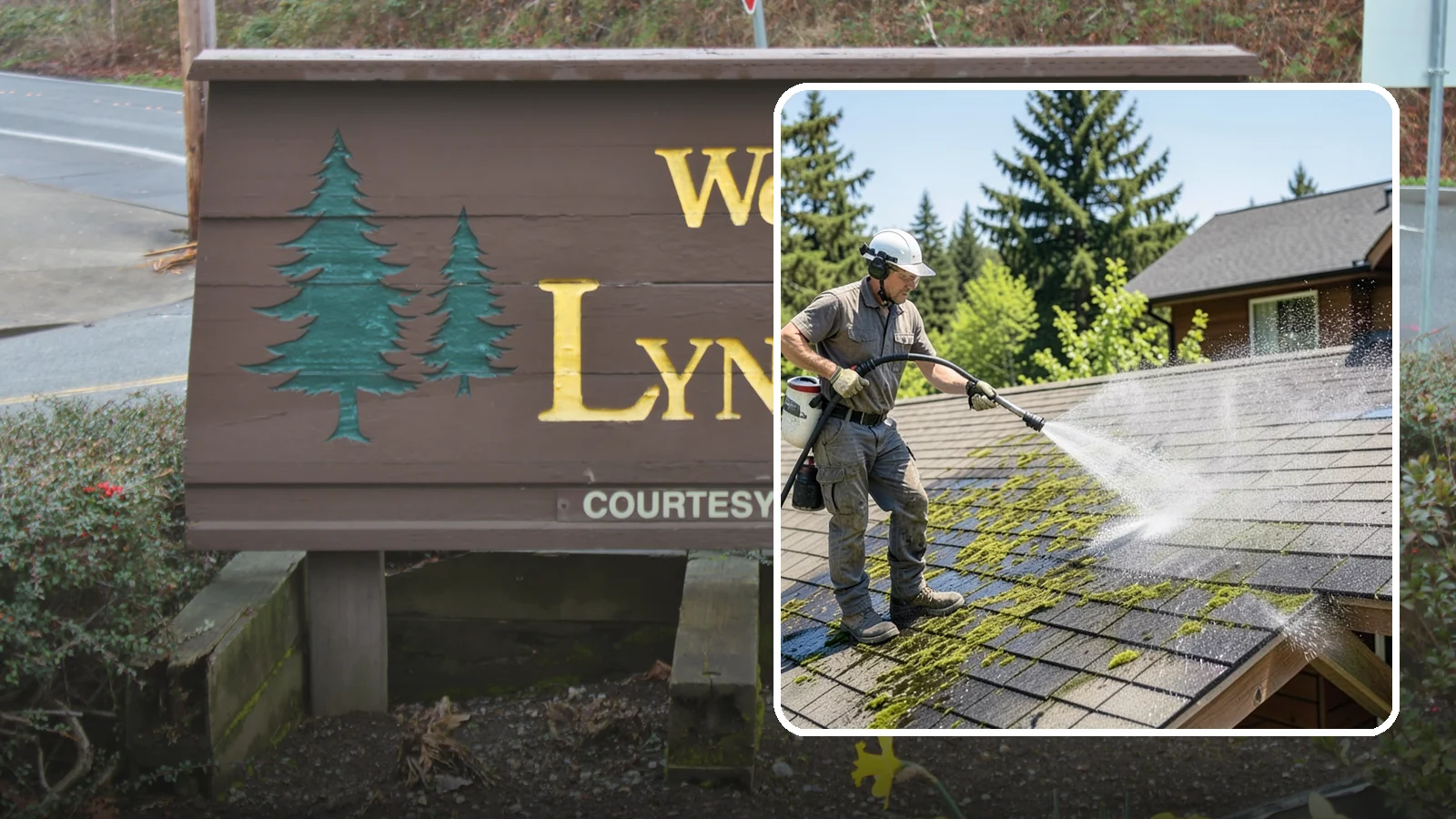 Cedar Shake Roof Cleaning in Lynnwood, Snohomish County, WA - Gentle restoration cleaning for cedar shake and shingle roofs that removes moss while preserving the wood.