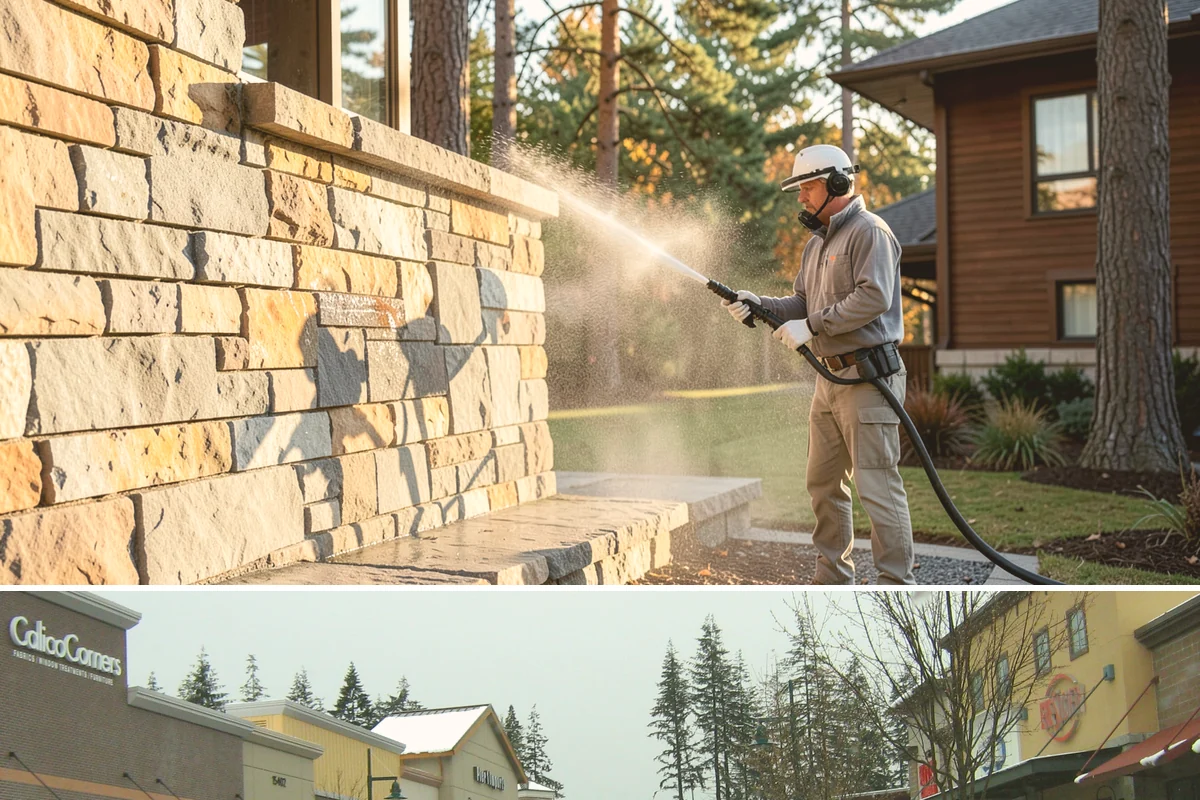 Cedar Shake Roof Cleaning in Mill Creek, Snohomish County, WA - Clean cedar roofs in mid to late summer so the wood can dry fully before autumn moisture returns.
