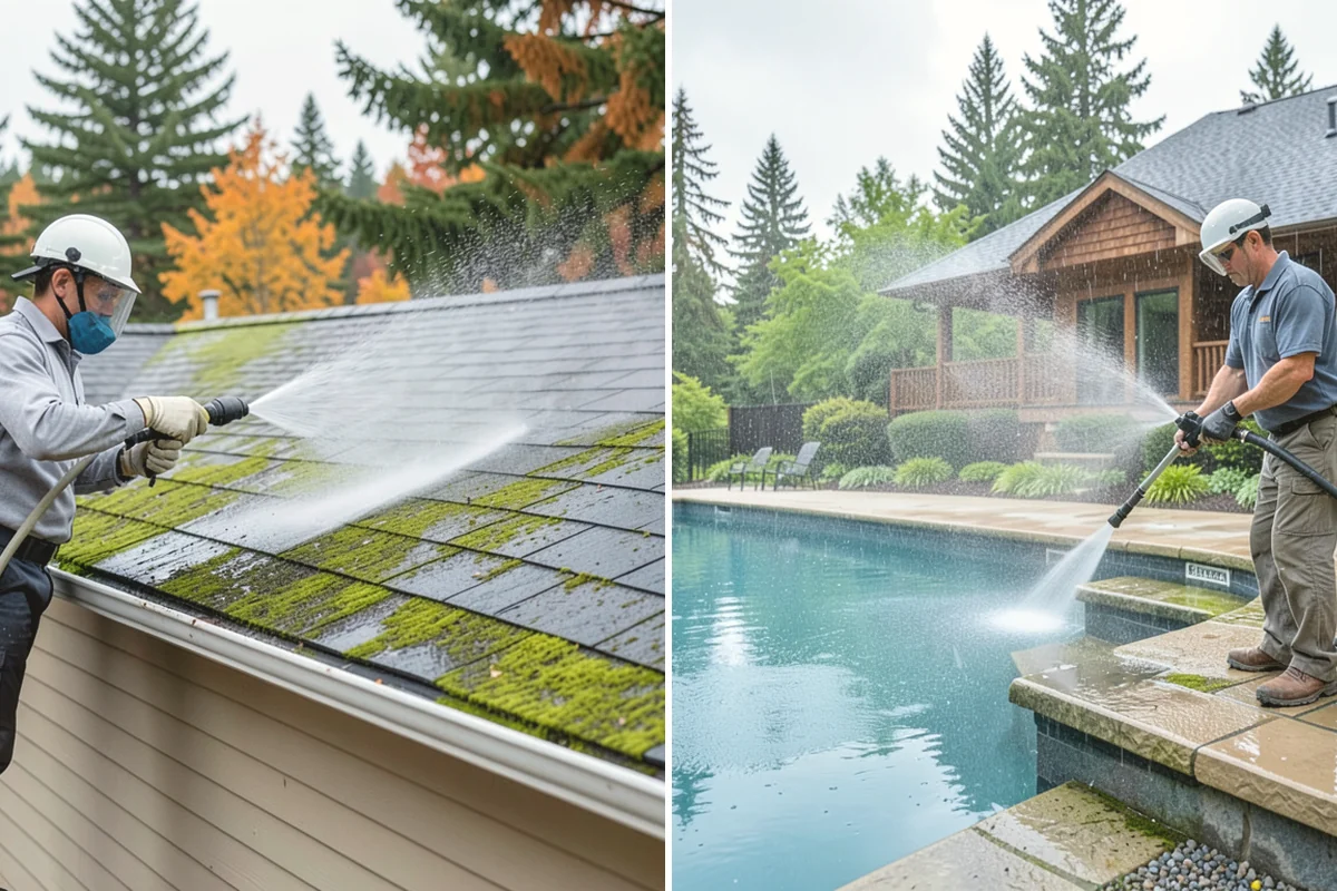 Cedar Shake Roof Cleaning in Mukilteo, Snohomish County, WA - Assess shake condition for rot, cupping, and loose pieces