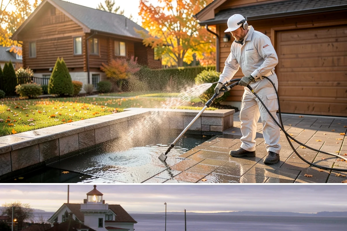 Cedar Shake Roof Cleaning in Mukilteo, Snohomish County, WA - Clean cedar roofs in mid to late summer so the wood can dry fully before autumn moisture returns.
