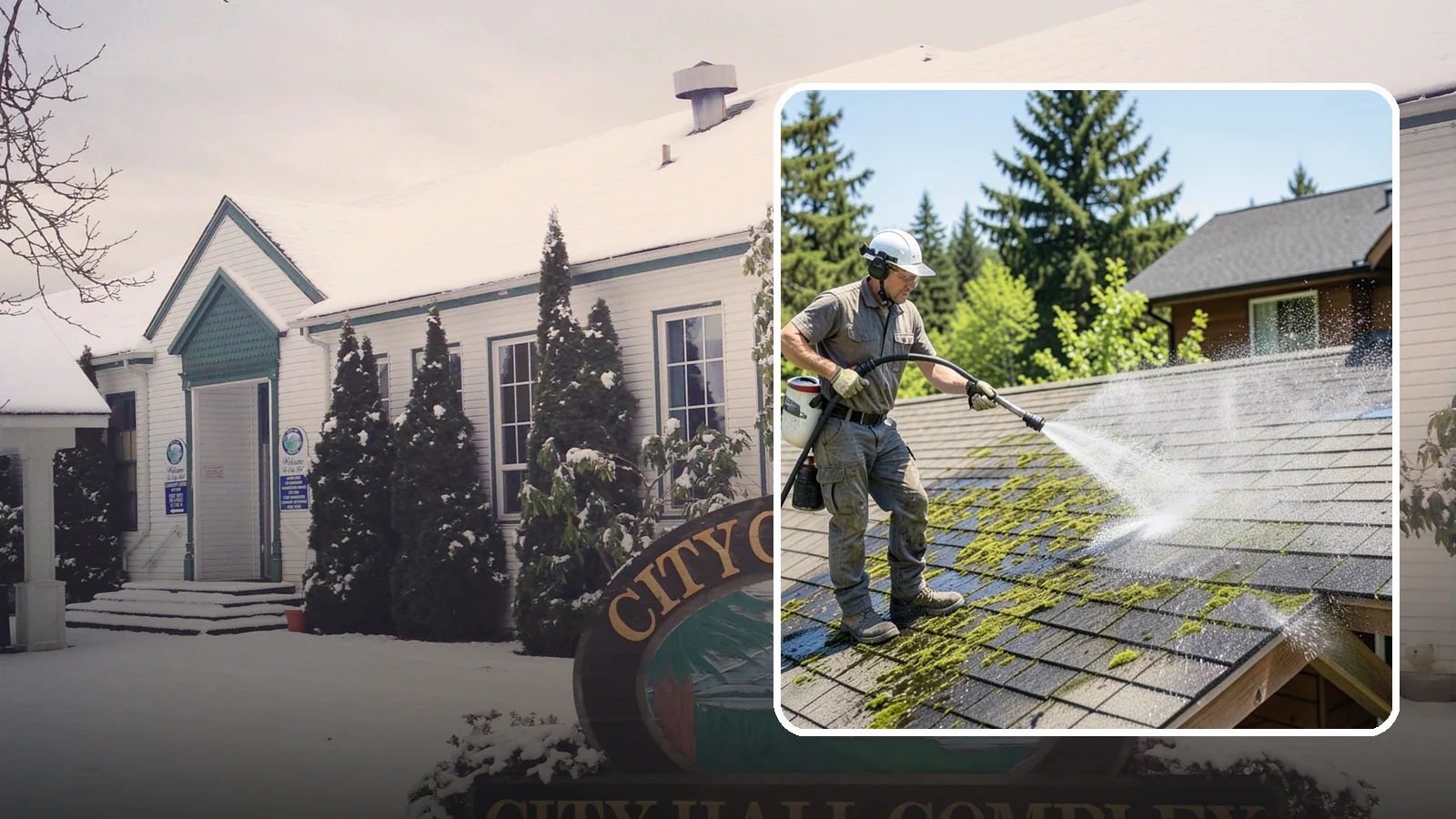 Cedar Shake Roof Cleaning in Pacific, King County, WA - Gentle restoration cleaning for cedar shake and shingle roofs that removes moss while preserving the wood.