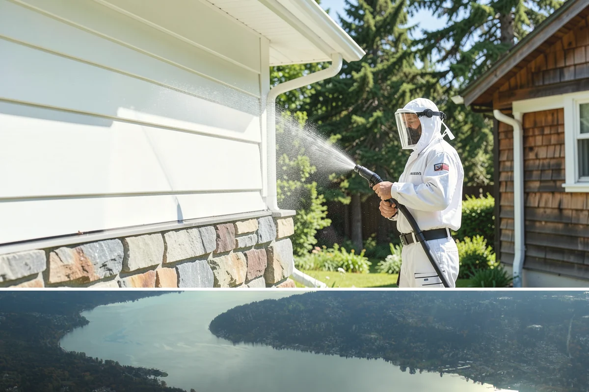 Cedar Shake Roof Cleaning in Sammamish, King County, WA - Clean cedar roofs in mid to late summer so the wood can dry fully before autumn moisture returns.