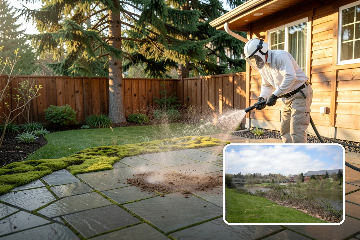 Cedar Shake Roof Cleaning in Tukwila, King County, WA - Halts moss-driven rot that destroys untreated cedar roofs