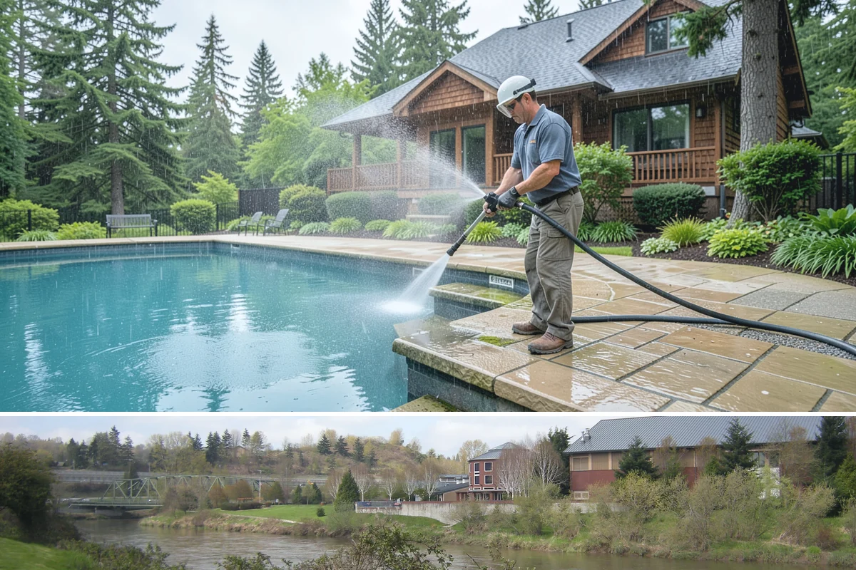 Cedar Shake Roof Cleaning in Tukwila, King County, WA - Clean cedar roofs in mid to late summer so the wood can dry fully before autumn moisture returns.
