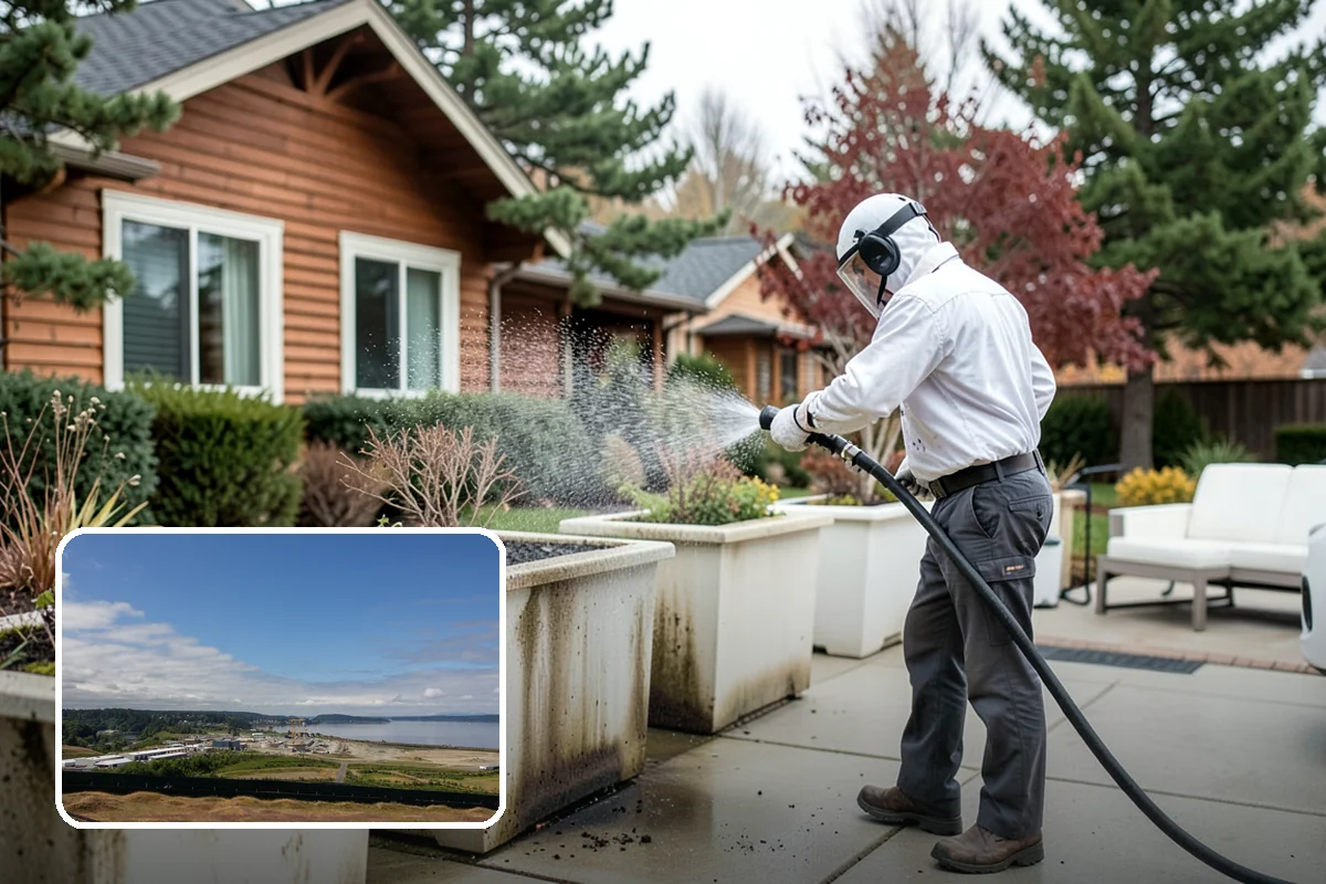 Cedar Shake Roof Cleaning in University Place, Pierce County, WA - Halts moss-driven rot that destroys untreated cedar roofs