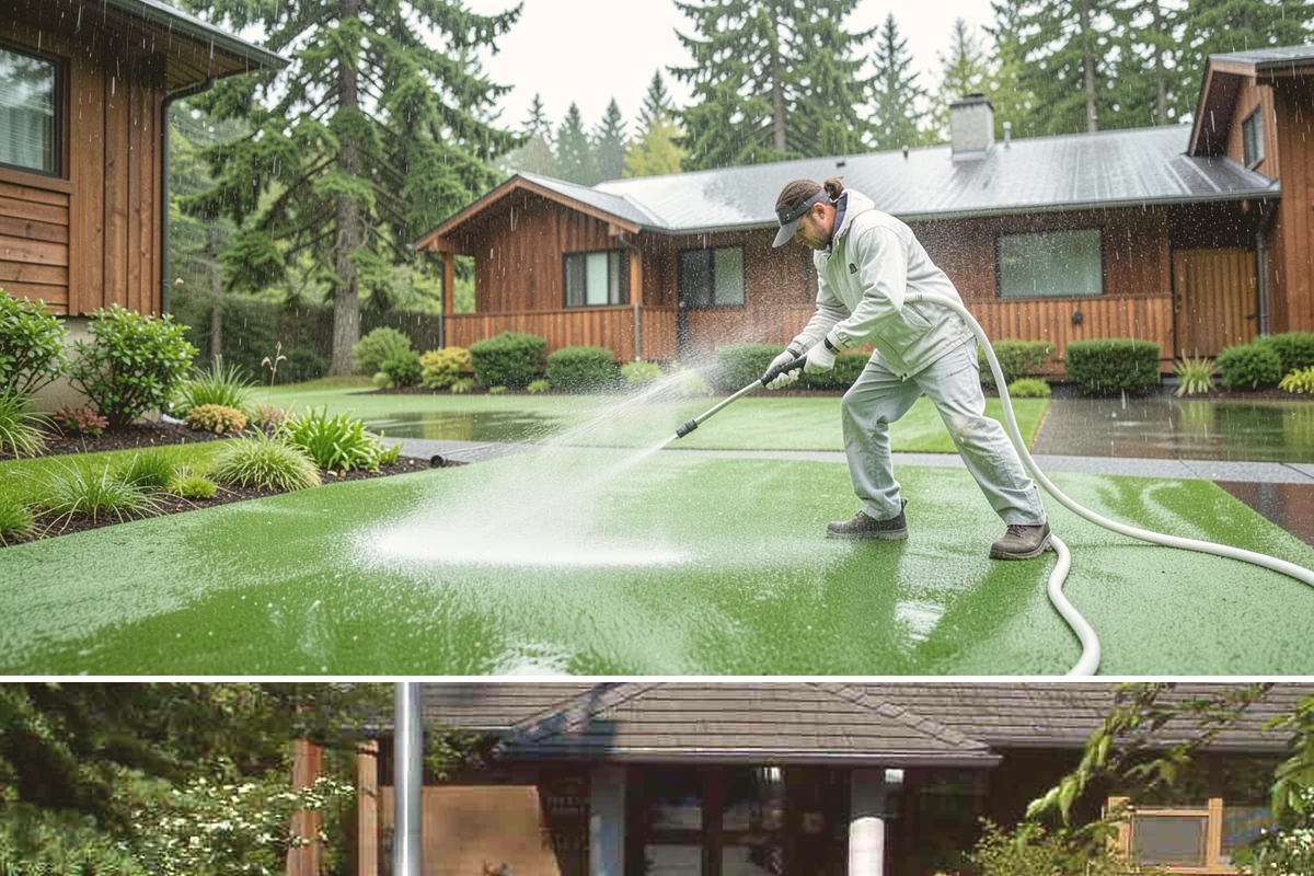Cedar Shake Roof Cleaning in Yarrow Point, King County, WA - Clean cedar roofs in mid to late summer so the wood can dry fully before autumn moisture returns.
