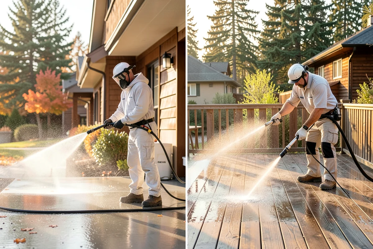 Cedar Siding Washing in Arlington, Snohomish County, WA - Inspect shakes and boards for loose or damaged pieces