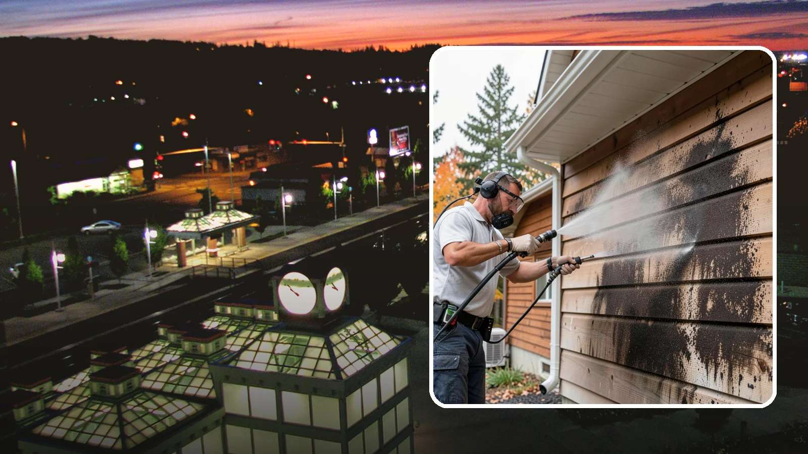 Cedar Siding Washing in Auburn, King County, WA - Cedar siding washing carefully clears mildew and dark streaks from shakes and boards while protecting cedar's soft, natural...