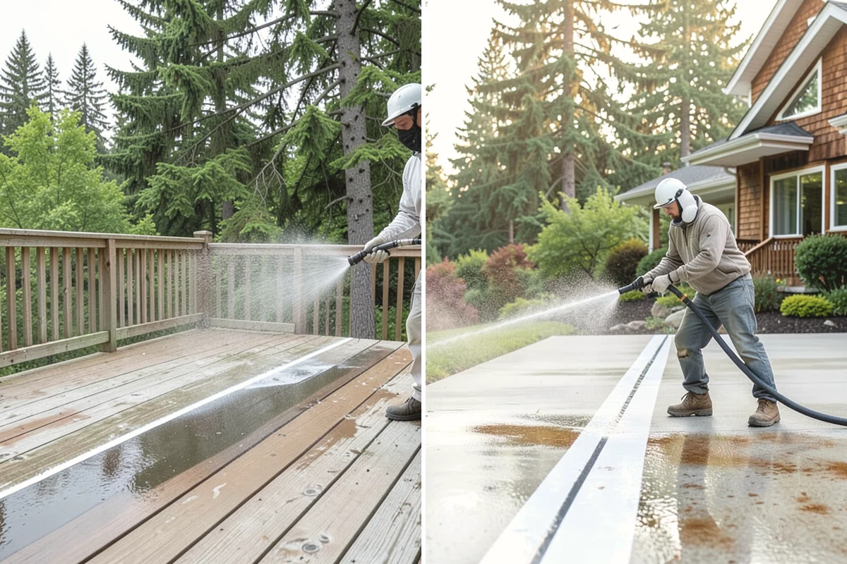 Cedar Siding Washing in Black Diamond, King County, WA - Inspect shakes and boards for loose or damaged pieces