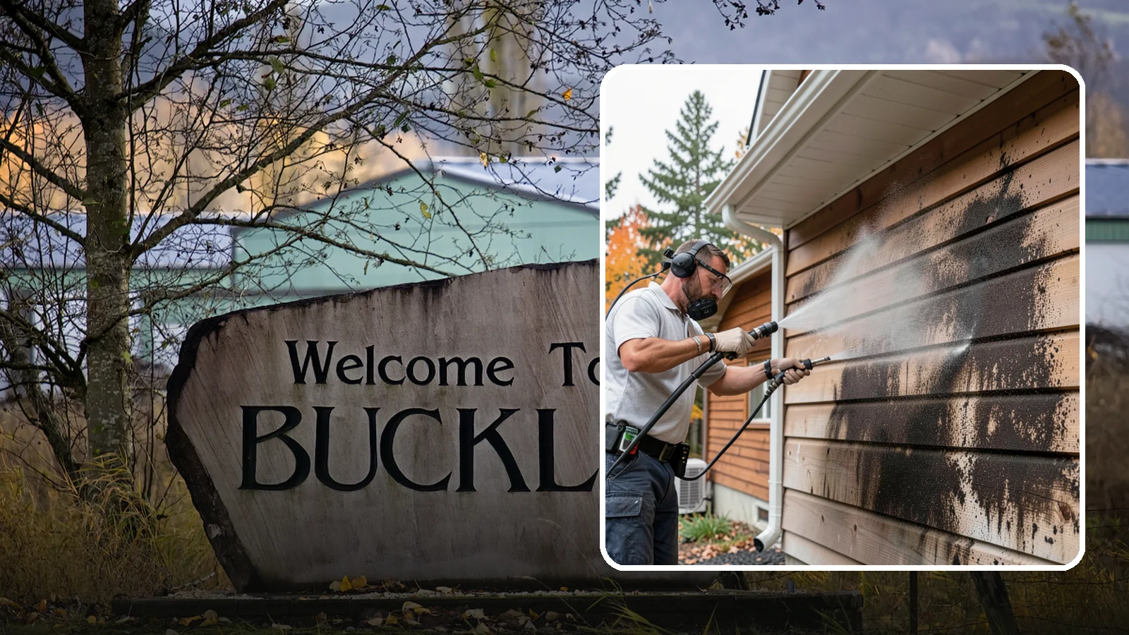 Cedar Siding Washing in Buckley, Pierce County, WA - Cedar siding washing carefully clears mildew and dark streaks from shakes and boards while protecting cedar's soft, natural...