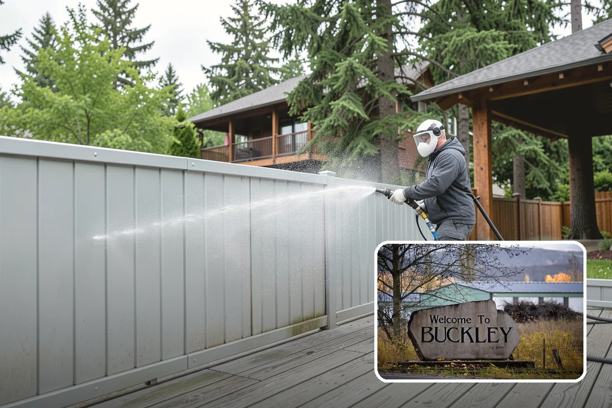 Cedar Siding Washing in Buckley, Pierce County, WA - Protects soft cedar fibers from pressure damage