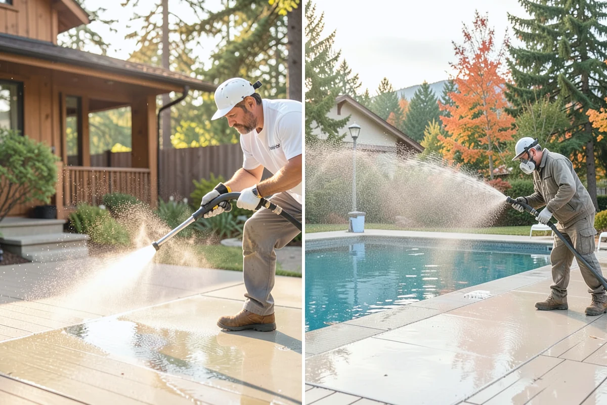 Cedar Siding Washing in Buckley, Pierce County, WA - Inspect shakes and boards for loose or damaged pieces