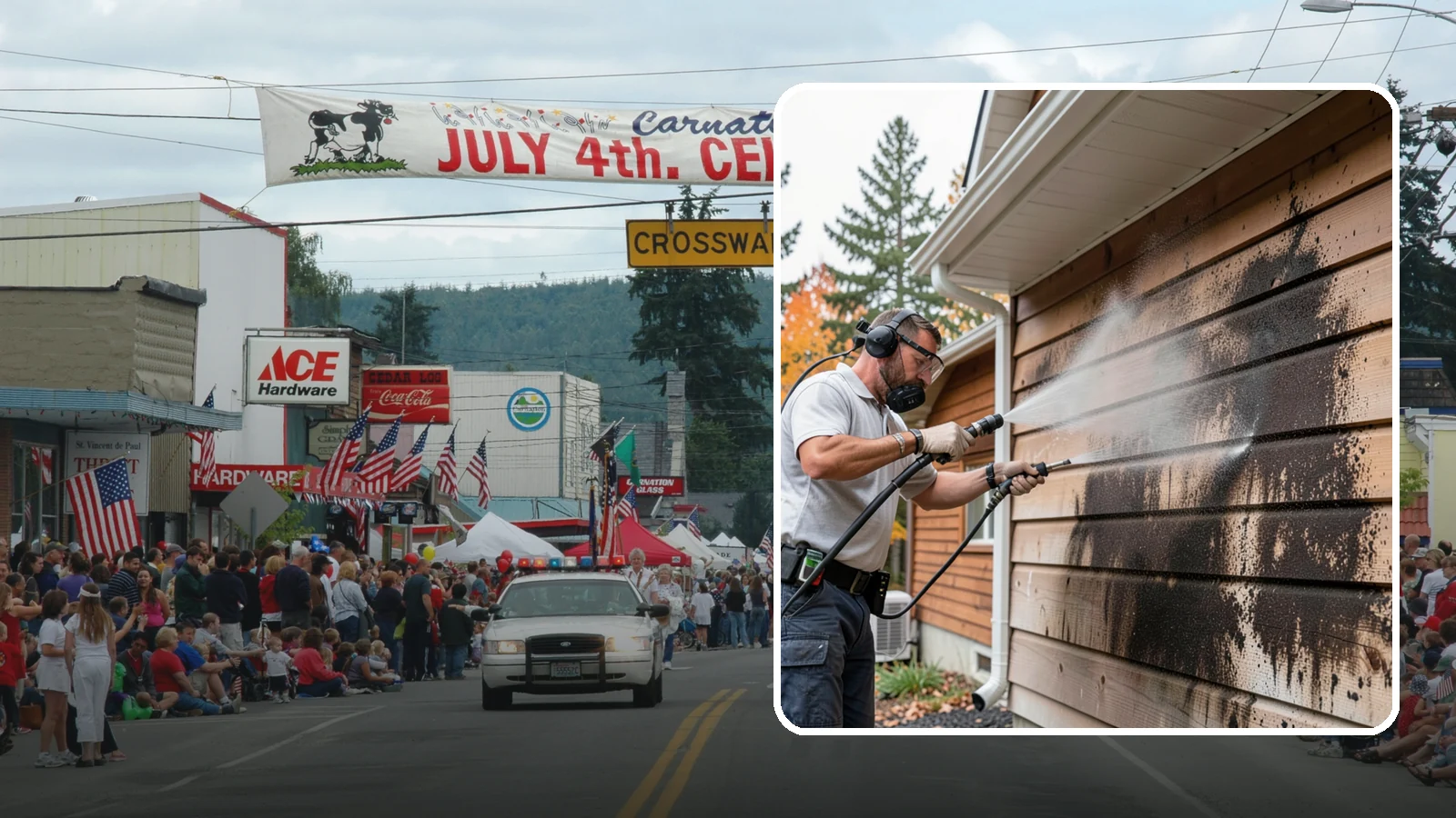 Cedar Siding Washing in Carnation, King County, WA - Cedar siding washing carefully clears mildew and dark streaks from shakes and boards while protecting cedar's soft, natural...