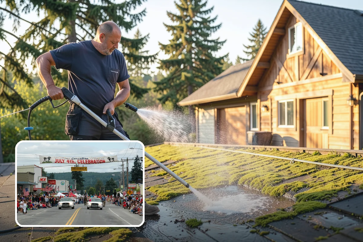Cedar Siding Washing in Carnation, King County, WA - Protects soft cedar fibers from pressure damage