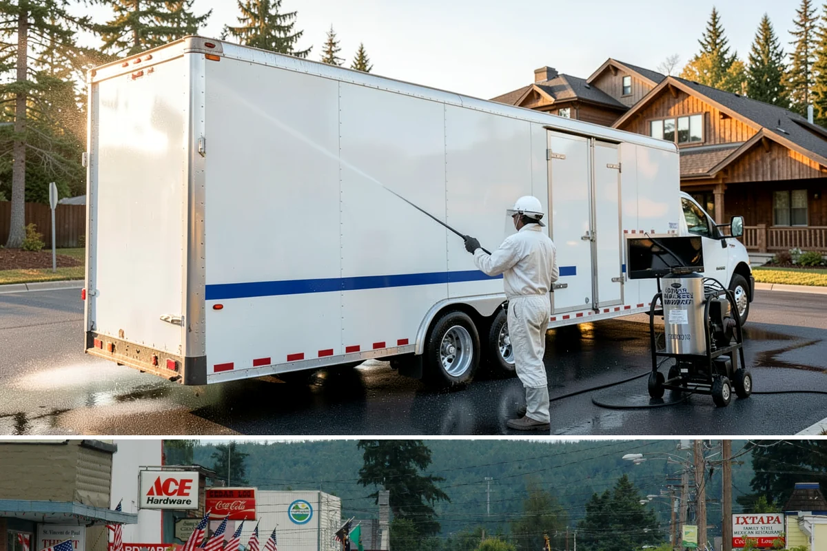 Cedar Siding Washing in Carnation, King County, WA - The dry months of summer are ideal so cedar dries completely and holds any new stain applied afterward.