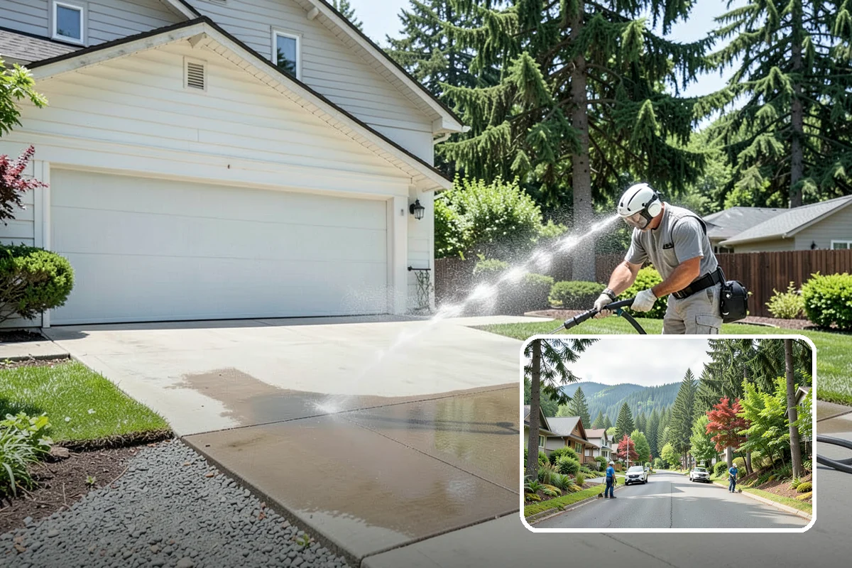 Cedar Siding Washing in Darrington, Snohomish County, WA - Protects soft cedar fibers from pressure damage