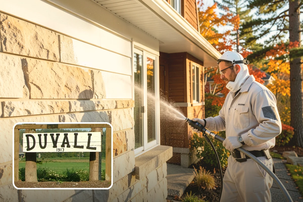 Cedar Siding Washing in Duvall, King County, WA - Protects soft cedar fibers from pressure damage