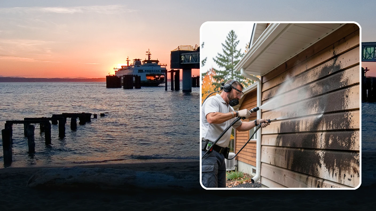 Cedar Siding Washing in Edmonds, Snohomish County, WA - Cedar siding washing carefully clears mildew and dark streaks from shakes and boards while protecting cedar's soft, natural...