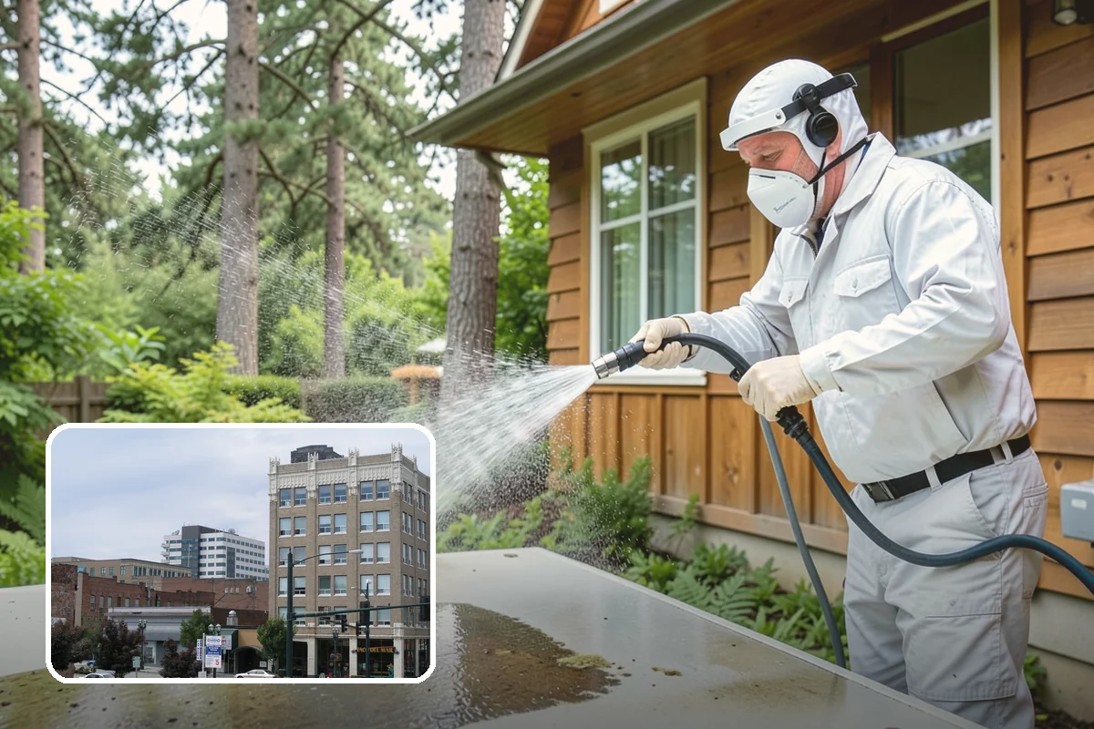 Cedar Siding Washing in Everett, Snohomish County, WA - Protects soft cedar fibers from pressure damage