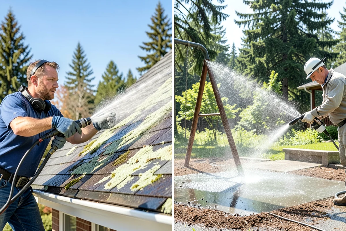 Cedar Siding Washing in Everett, Snohomish County, WA - Inspect shakes and boards for loose or damaged pieces