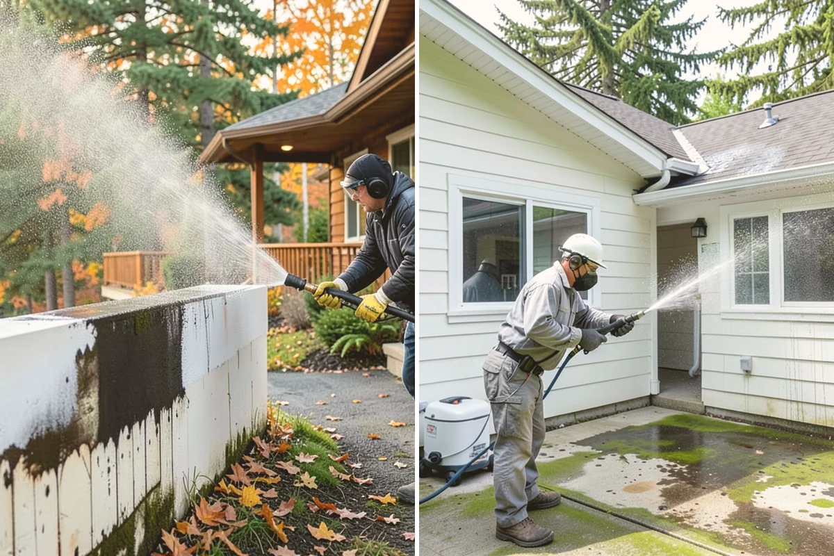Cedar Siding Washing in Fife, Pierce County, WA - Inspect shakes and boards for loose or damaged pieces