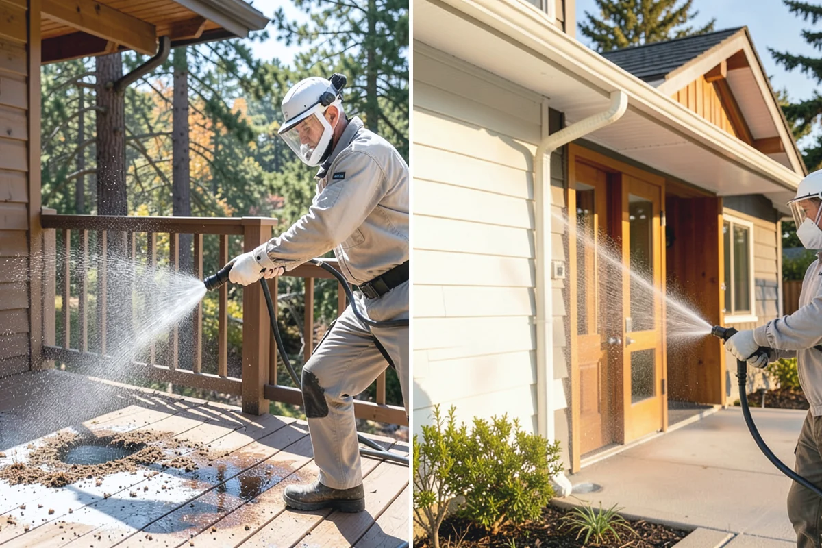 Cedar Siding Washing in Gold Bar, Snohomish County, WA - Inspect shakes and boards for loose or damaged pieces