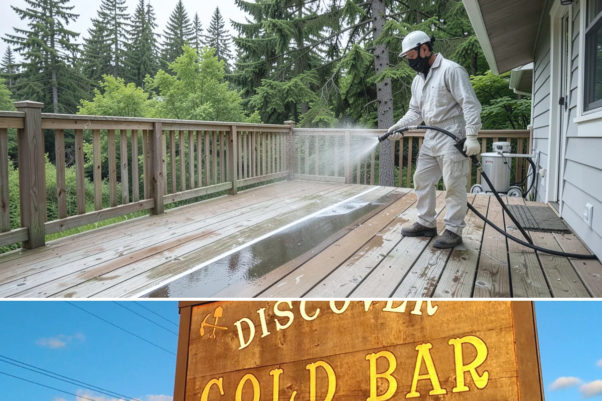 Cedar Siding Washing in Gold Bar, Snohomish County, WA - The dry months of summer are ideal so cedar dries completely and holds any new stain applied afterward.