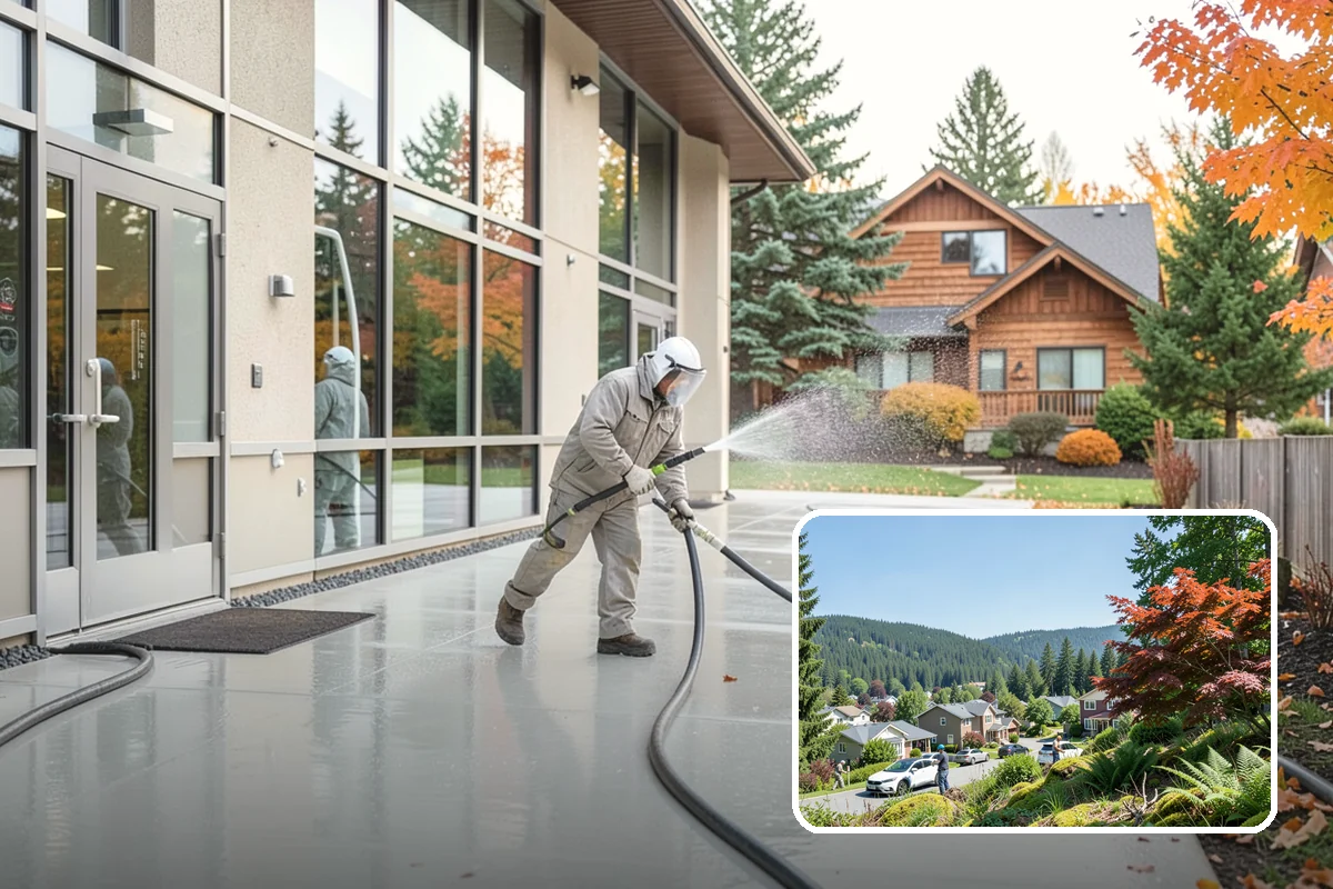 Cedar Siding Washing in Index, Snohomish County, WA - Protects soft cedar fibers from pressure damage