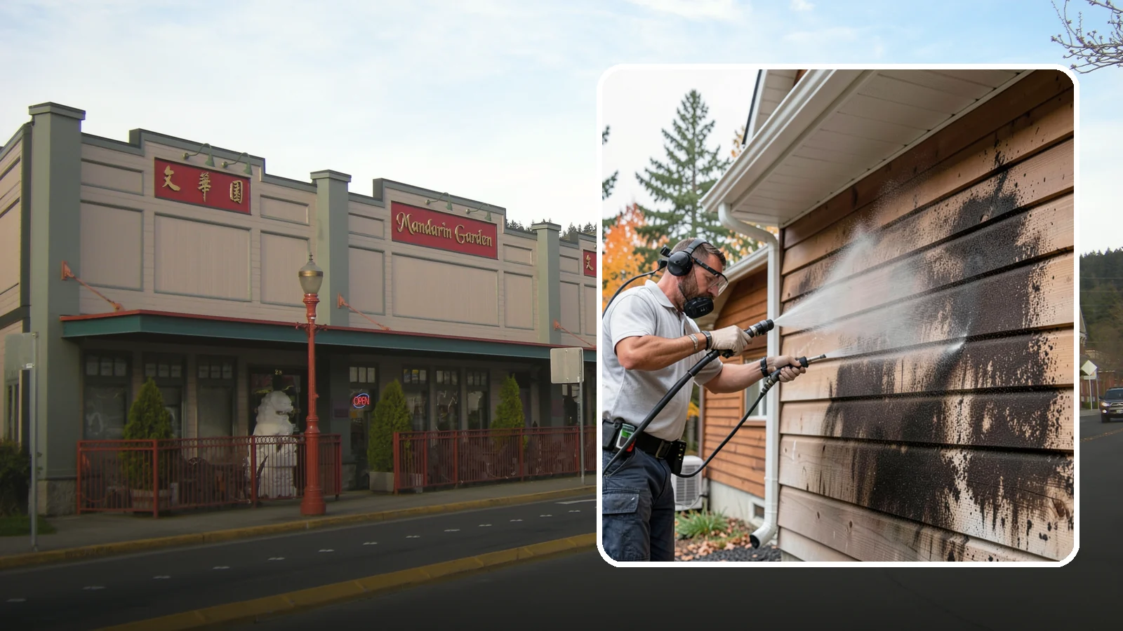 Cedar Siding Washing in Issaquah, King County, WA - Cedar siding washing carefully clears mildew and dark streaks from shakes and boards while protecting cedar's soft, natural...