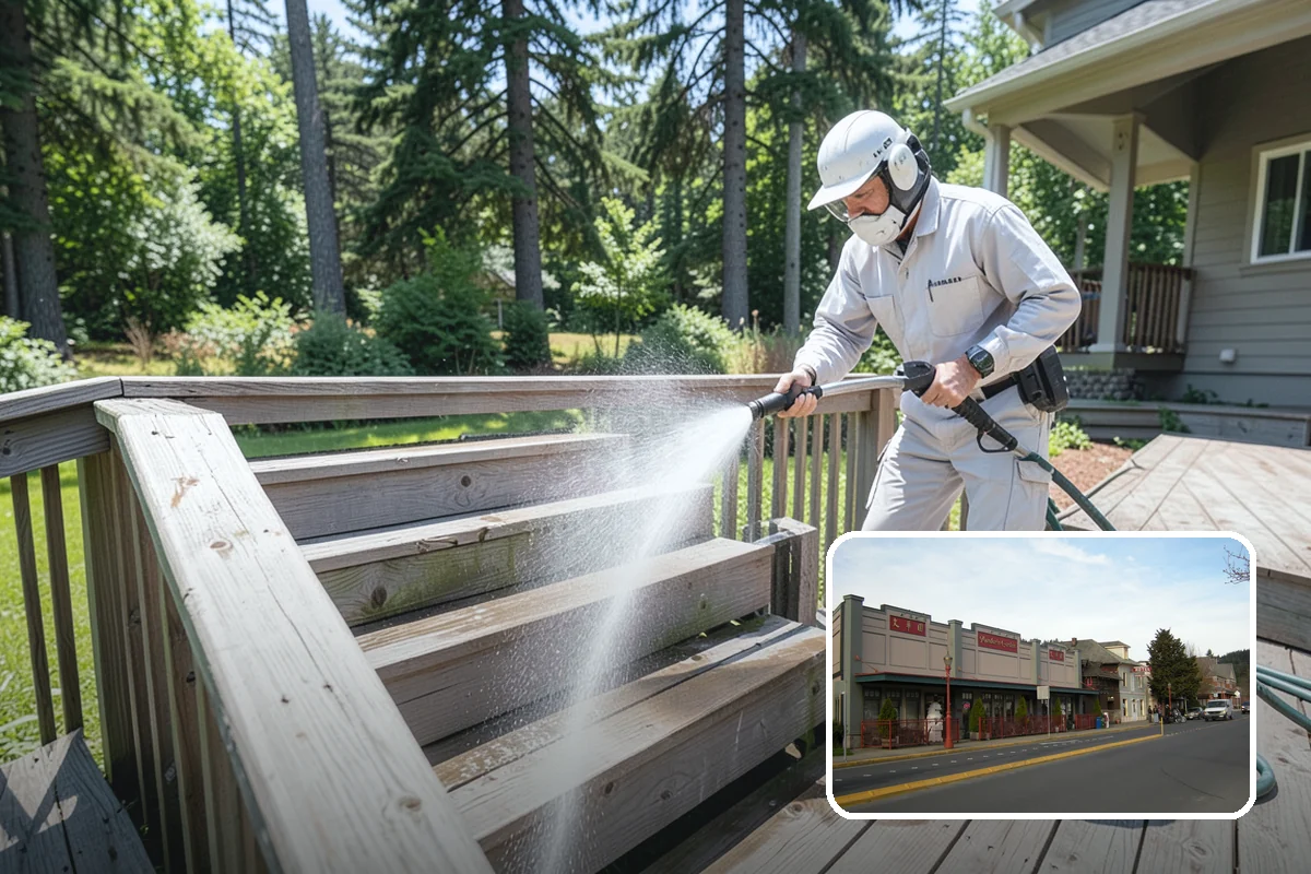Cedar Siding Washing in Issaquah, King County, WA - Protects soft cedar fibers from pressure damage