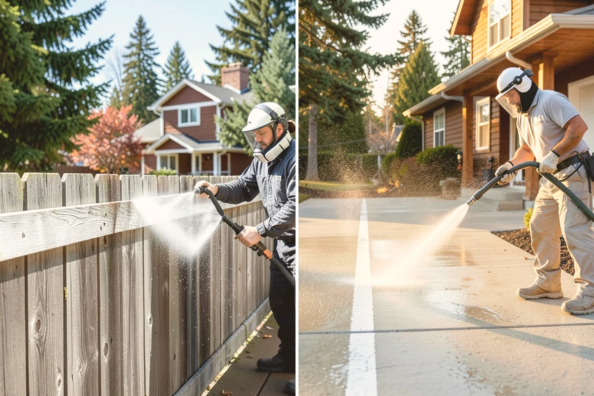 Cedar Siding Washing in Kent, King County, WA - Inspect shakes and boards for loose or damaged pieces