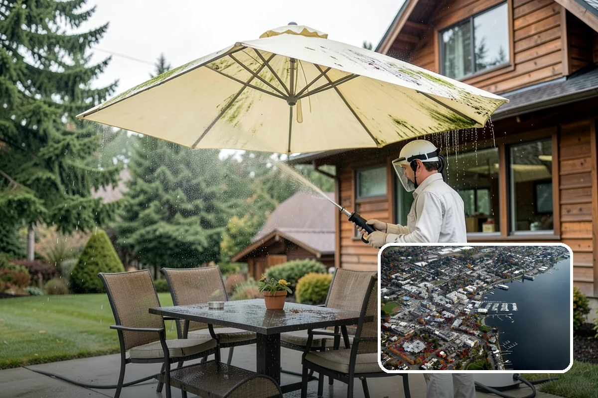 Cedar Siding Washing in Kirkland, King County, WA - Protects soft cedar fibers from pressure damage